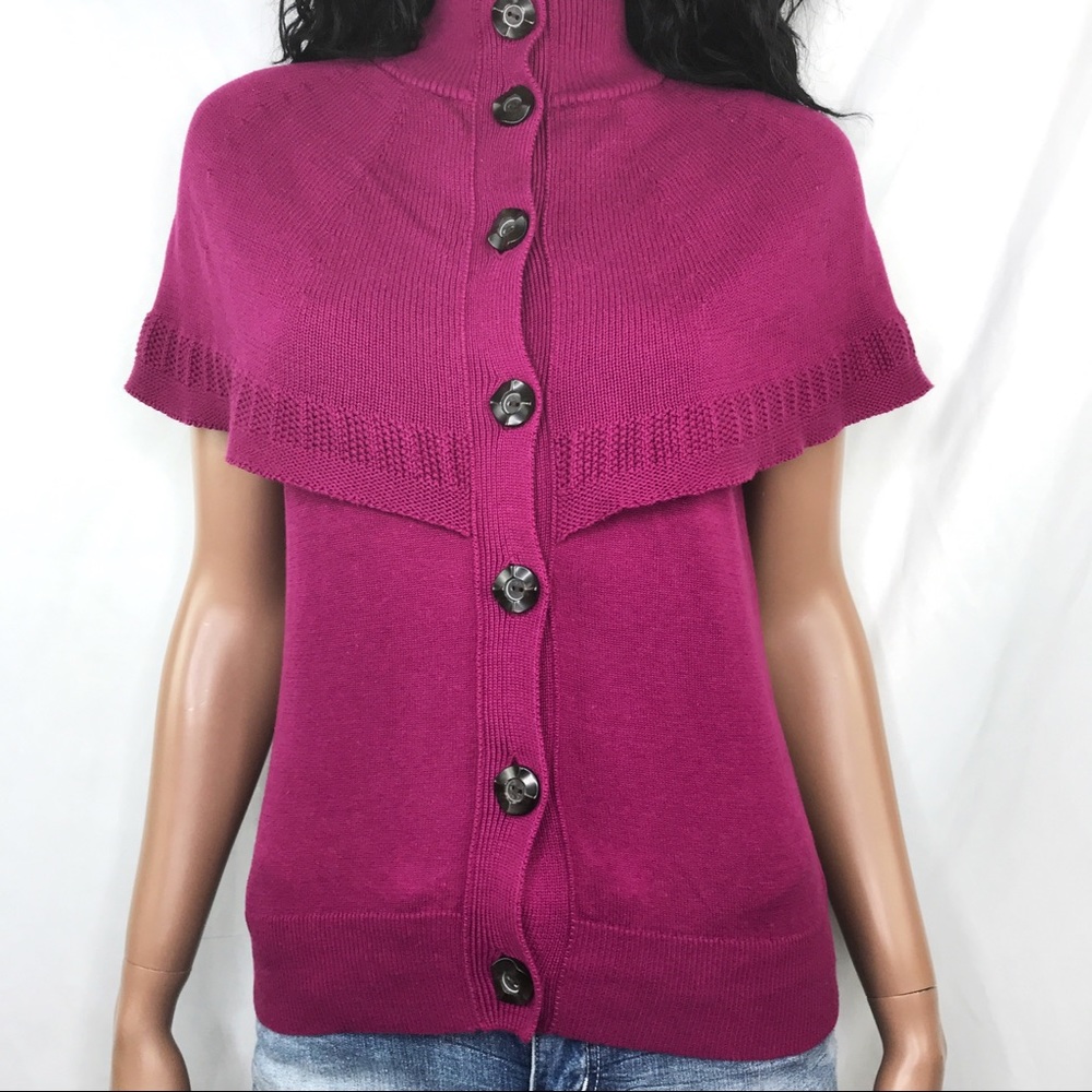 Moth. Plum High-neck Sweater - Picture 7 of 8